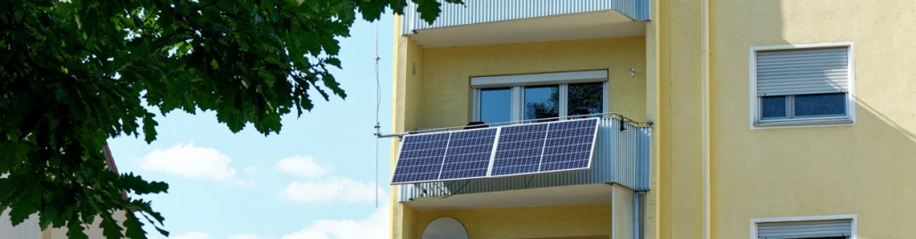 Painéis solares para varandas