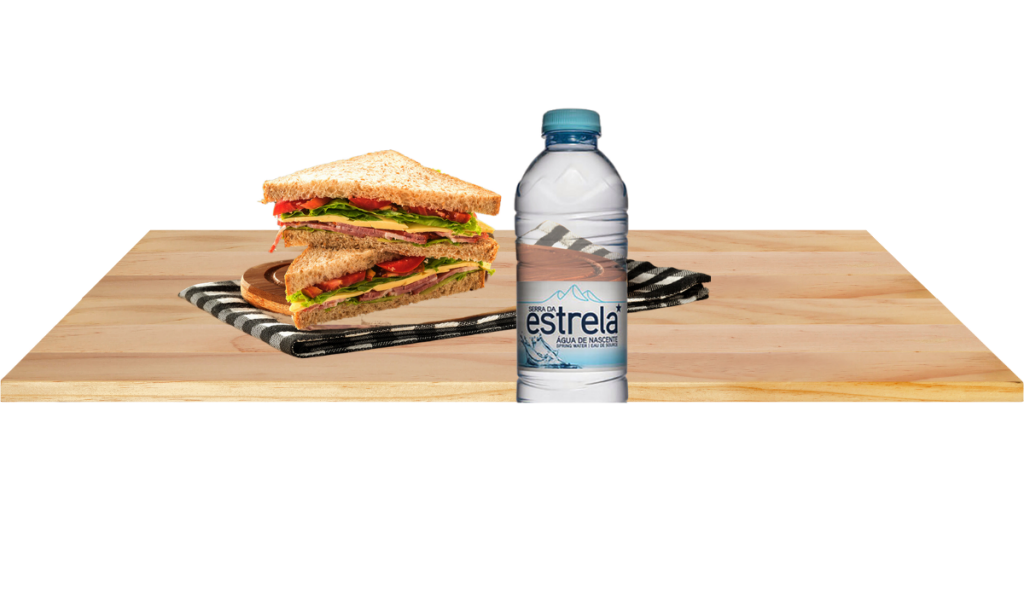 Menu sandes + agua,Menu salgado