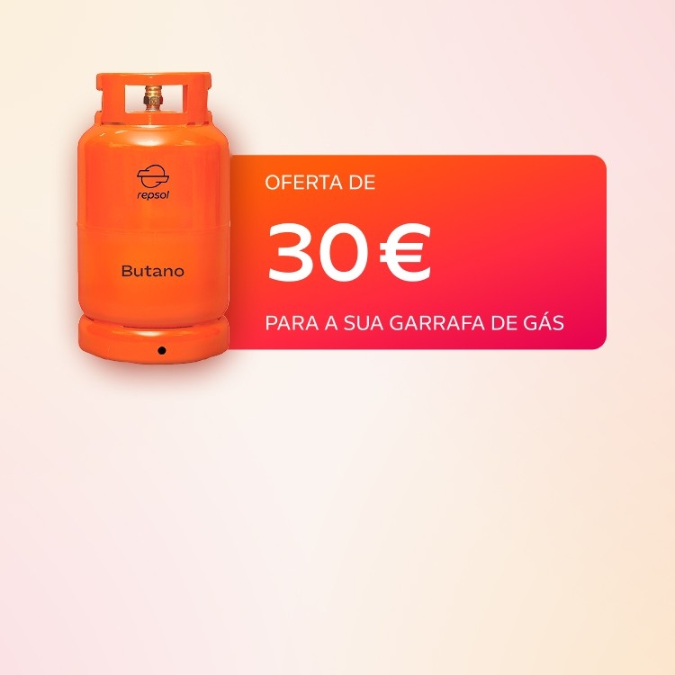 oferta 30€ garrafa de gás